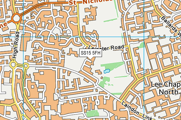 SS15 5FH map - OS VectorMap District (Ordnance Survey) SS15 5FH map - OS VectorMap District (Ordnance Survey)
