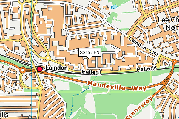 SS15 5FN map - OS VectorMap District (Ordnance Survey)