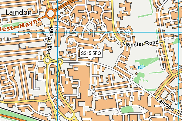 SS15 5FQ map - OS VectorMap District (Ordnance Survey) SS15 5FQ map - OS VectorMap District (Ordnance Survey)