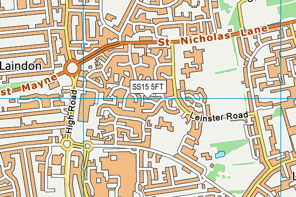 SS15 5FT map - OS VectorMap District (Ordnance Survey) SS15 5FT map - OS VectorMap District (Ordnance Survey)