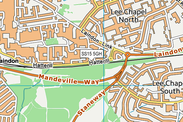 SS15 5GH map - OS VectorMap District (Ordnance Survey) SS15 5GH map - OS VectorMap District (Ordnance Survey)