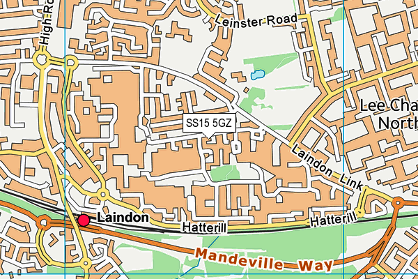 SS15 5GZ map - OS VectorMap District (Ordnance Survey) SS15 5GZ map - OS VectorMap District (Ordnance Survey)