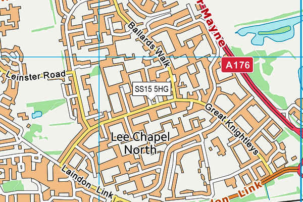 SS15 5HG map - OS VectorMap District (Ordnance Survey) SS15 5HG map - OS VectorMap District (Ordnance Survey)