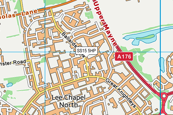 SS15 5HP map - OS VectorMap District (Ordnance Survey) SS15 5HP map - OS VectorMap District (Ordnance Survey)