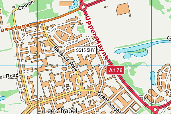 SS15 5HY map - OS VectorMap District (Ordnance Survey) SS15 5HY map - OS VectorMap District (Ordnance Survey)