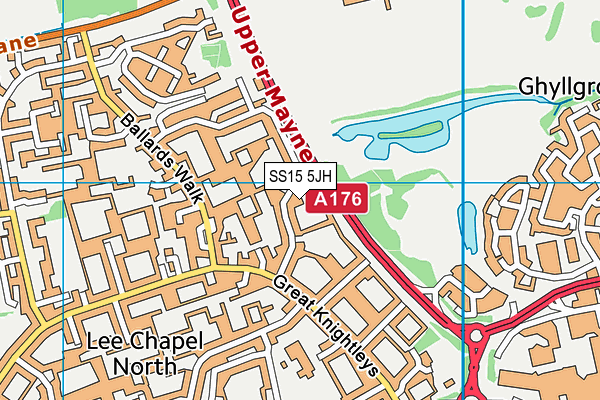 SS15 5JH map - OS VectorMap District (Ordnance Survey) SS15 5JH map - OS VectorMap District (Ordnance Survey)