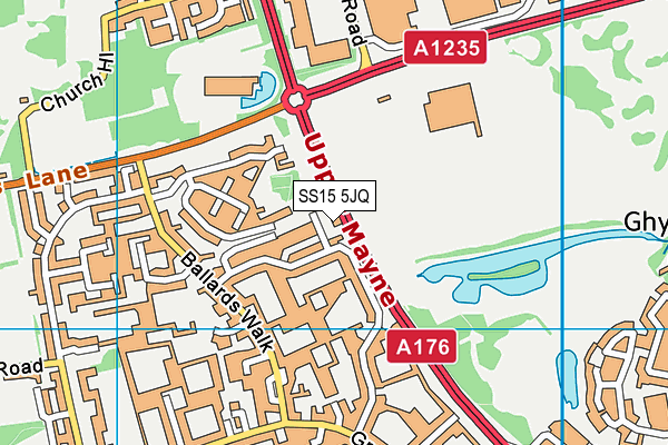 SS15 5JQ map - OS VectorMap District (Ordnance Survey) SS15 5JQ map - OS VectorMap District (Ordnance Survey)