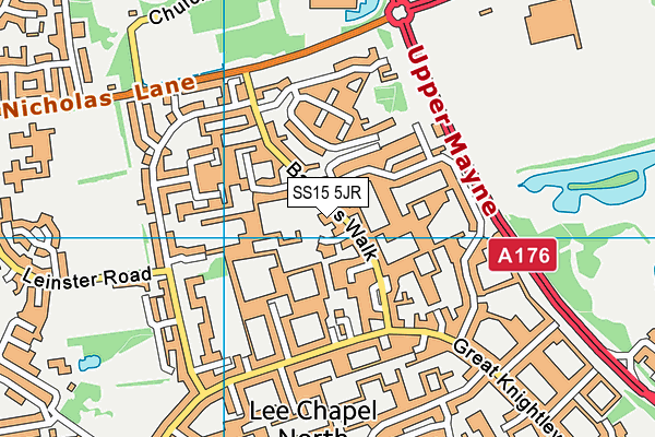 SS15 5JR map - OS VectorMap District (Ordnance Survey)