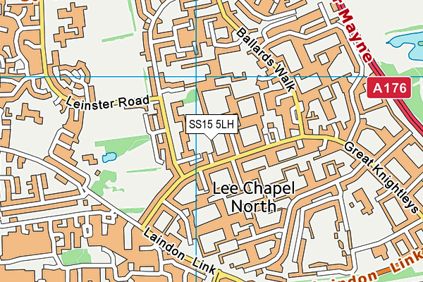 SS15 5LH map - OS VectorMap District (Ordnance Survey) SS15 5LH map - OS VectorMap District (Ordnance Survey)