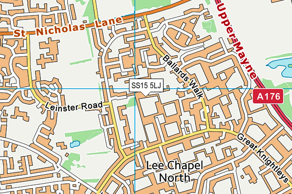 SS15 5LJ map - OS VectorMap District (Ordnance Survey) SS15 5LJ map - OS VectorMap District (Ordnance Survey)
