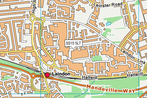 SS15 5LT map - OS VectorMap District (Ordnance Survey) SS15 5LT map - OS VectorMap District (Ordnance Survey)