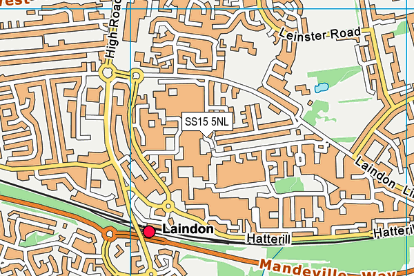 SS15 5NL map - OS VectorMap District (Ordnance Survey) SS15 5NL map - OS VectorMap District (Ordnance Survey)
