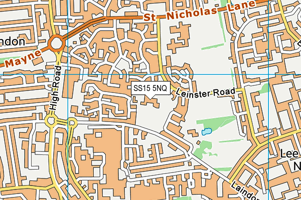 SS15 5NQ map - OS VectorMap District (Ordnance Survey) SS15 5NQ map - OS VectorMap District (Ordnance Survey)