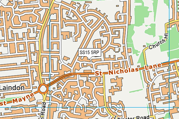SS15 5RP map - OS VectorMap District (Ordnance Survey) SS15 5RP map - OS VectorMap District (Ordnance Survey)