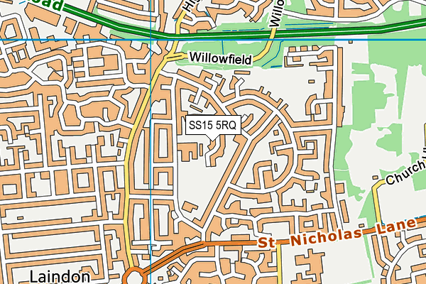 SS15 5RQ map - OS VectorMap District (Ordnance Survey) SS15 5RQ map - OS VectorMap District (Ordnance Survey)