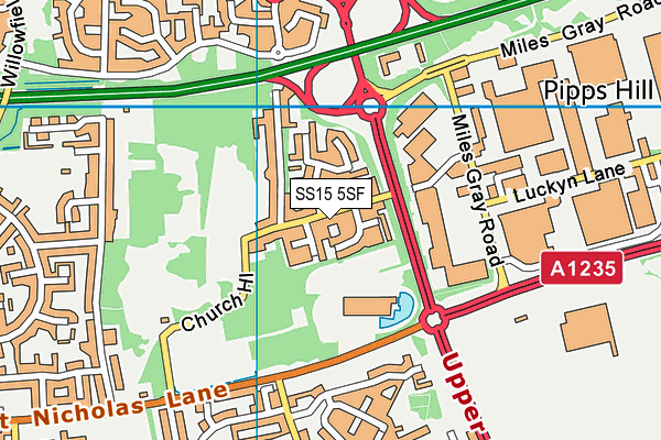 SS15 5SF map - OS VectorMap District (Ordnance Survey) SS15 5SF map - OS VectorMap District (Ordnance Survey)