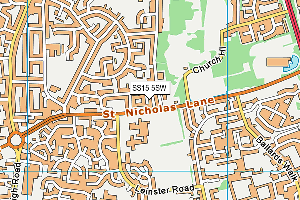SS15 5SW map - OS VectorMap District (Ordnance Survey) SS15 5SW map - OS VectorMap District (Ordnance Survey)