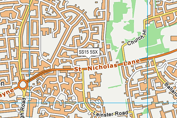 SS15 5SX map - OS VectorMap District (Ordnance Survey) SS15 5SX map - OS VectorMap District (Ordnance Survey)