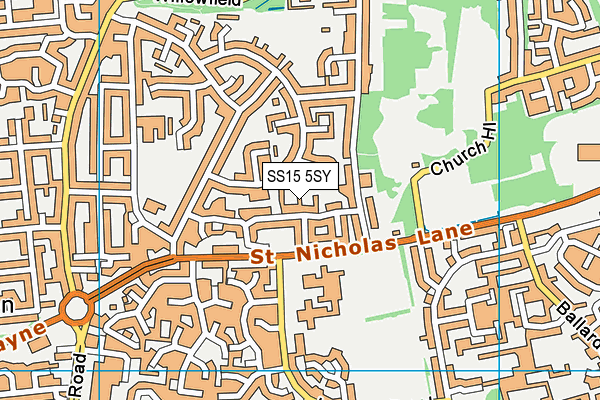 SS15 5SY map - OS VectorMap District (Ordnance Survey) SS15 5SY map - OS VectorMap District (Ordnance Survey)