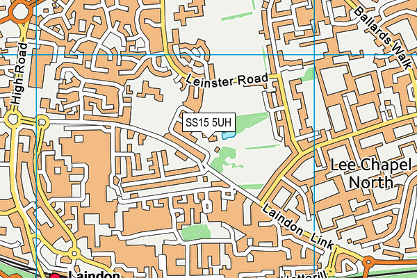 SS15 5UH map - OS VectorMap District (Ordnance Survey) SS15 5UH map - OS VectorMap District (Ordnance Survey)