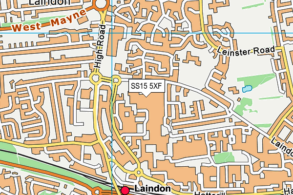SS15 5XF map - OS VectorMap District (Ordnance Survey) SS15 5XF map - OS VectorMap District (Ordnance Survey)