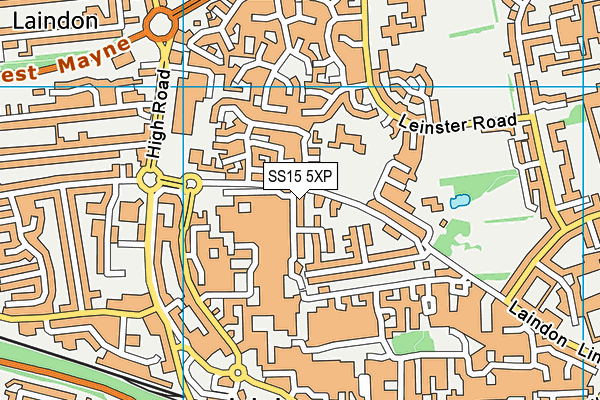 SS15 5XP map - OS VectorMap District (Ordnance Survey) SS15 5XP map - OS VectorMap District (Ordnance Survey)