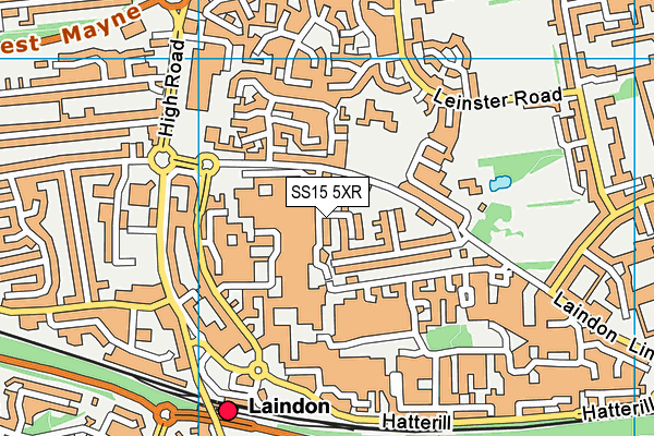 SS15 5XR map - OS VectorMap District (Ordnance Survey) SS15 5XR map - OS VectorMap District (Ordnance Survey)