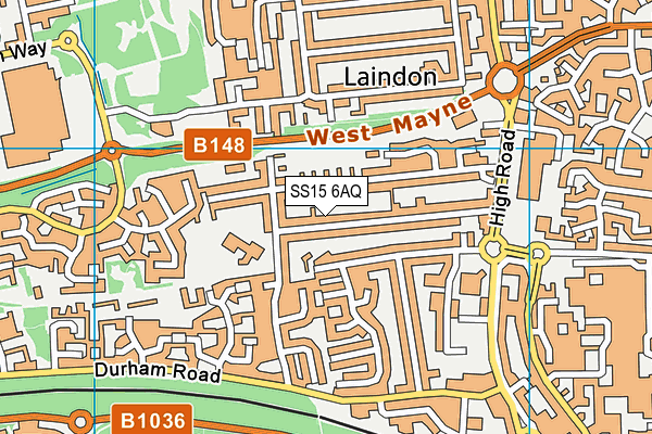 SS15 6AQ map - OS VectorMap District (Ordnance Survey) SS15 6AQ map - OS VectorMap District (Ordnance Survey)