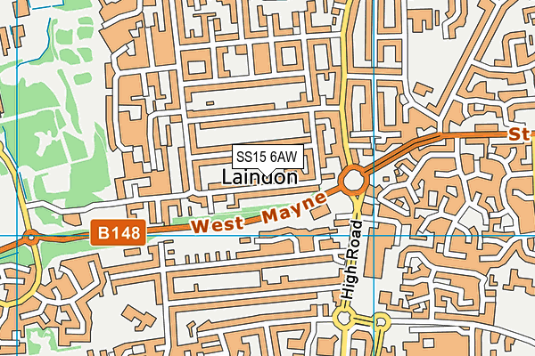 SS15 6AW map - OS VectorMap District (Ordnance Survey) SS15 6AW map - OS VectorMap District (Ordnance Survey)
