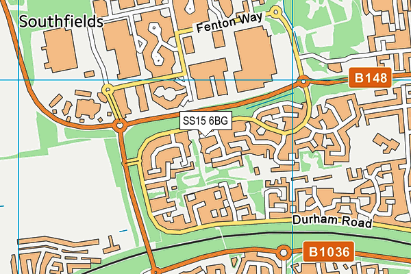 SS15 6BG map - OS VectorMap District (Ordnance Survey) SS15 6BG map - OS VectorMap District (Ordnance Survey)