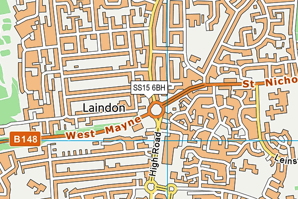 SS15 6BH map - OS VectorMap District (Ordnance Survey) SS15 6BH map - OS VectorMap District (Ordnance Survey)