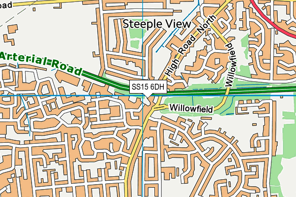 SS15 6DH map - OS VectorMap District (Ordnance Survey) SS15 6DH map - OS VectorMap District (Ordnance Survey)