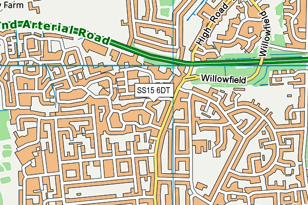 SS15 6DT map - OS VectorMap District (Ordnance Survey) SS15 6DT map - OS VectorMap District (Ordnance Survey)