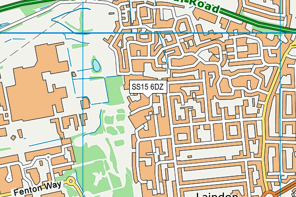 SS15 6DZ map - OS VectorMap District (Ordnance Survey) SS15 6DZ map - OS VectorMap District (Ordnance Survey)