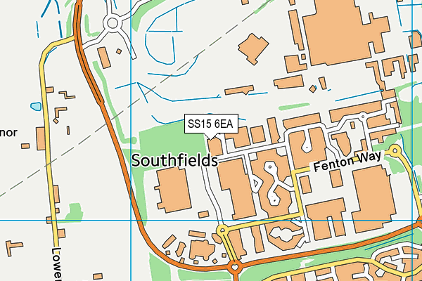 SS15 6EA map - OS VectorMap District (Ordnance Survey) SS15 6EA map - OS VectorMap District (Ordnance Survey)