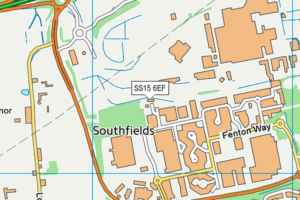 SS15 6EF map - OS VectorMap District (Ordnance Survey) SS15 6EF map - OS VectorMap District (Ordnance Survey)