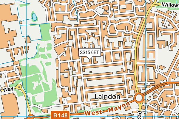 SS15 6ET map - OS VectorMap District (Ordnance Survey) SS15 6ET map - OS VectorMap District (Ordnance Survey)