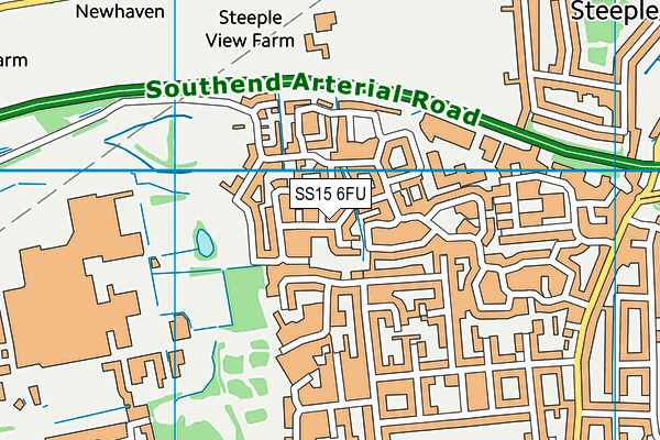 SS15 6FU map - OS VectorMap District (Ordnance Survey) SS15 6FU map - OS VectorMap District (Ordnance Survey)