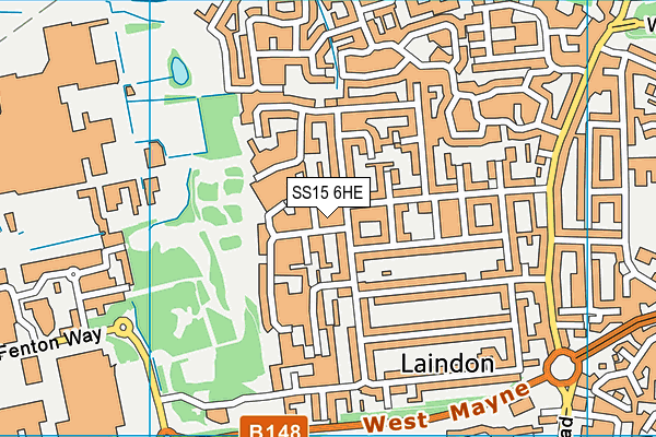 SS15 6HE map - OS VectorMap District (Ordnance Survey) SS15 6HE map - OS VectorMap District (Ordnance Survey)