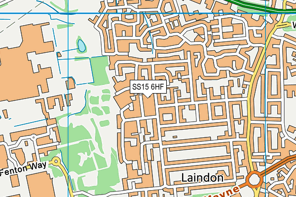SS15 6HF map - OS VectorMap District (Ordnance Survey) SS15 6HF map - OS VectorMap District (Ordnance Survey)