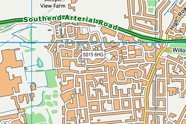 SS15 6HG map - OS VectorMap District (Ordnance Survey) SS15 6HG map - OS VectorMap District (Ordnance Survey)