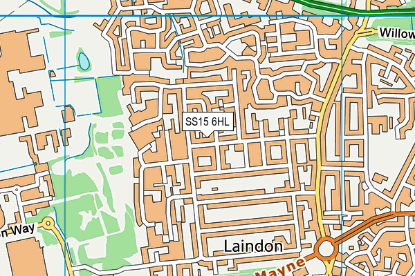 SS15 6HL map - OS VectorMap District (Ordnance Survey) SS15 6HL map - OS VectorMap District (Ordnance Survey)