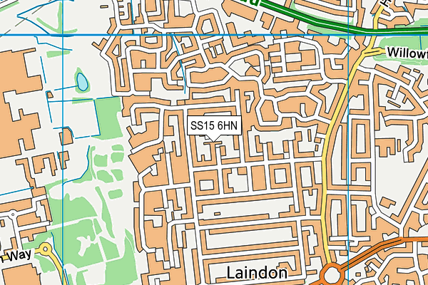 SS15 6HN map - OS VectorMap District (Ordnance Survey) SS15 6HN map - OS VectorMap District (Ordnance Survey)