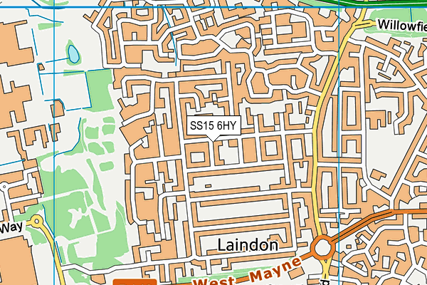SS15 6HY map - OS VectorMap District (Ordnance Survey) SS15 6HY map - OS VectorMap District (Ordnance Survey)