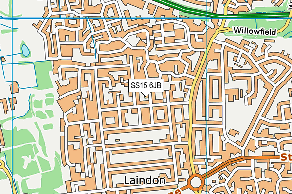SS15 6JB map - OS VectorMap District (Ordnance Survey) SS15 6JB map - OS VectorMap District (Ordnance Survey)
