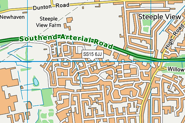 SS15 6JJ map - OS VectorMap District (Ordnance Survey) SS15 6JJ map - OS VectorMap District (Ordnance Survey)