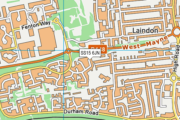 SS15 6JN map - OS VectorMap District (Ordnance Survey) SS15 6JN map - OS VectorMap District (Ordnance Survey)