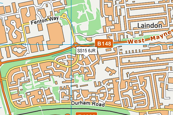 SS15 6JR map - OS VectorMap District (Ordnance Survey) SS15 6JR map - OS VectorMap District (Ordnance Survey)