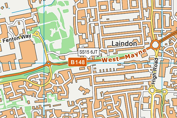 SS15 6JT map - OS VectorMap District (Ordnance Survey) SS15 6JT map - OS VectorMap District (Ordnance Survey)