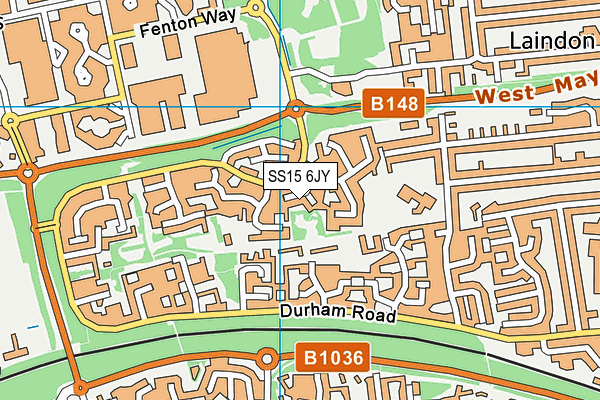SS15 6JY map - OS VectorMap District (Ordnance Survey) SS15 6JY map - OS VectorMap District (Ordnance Survey)